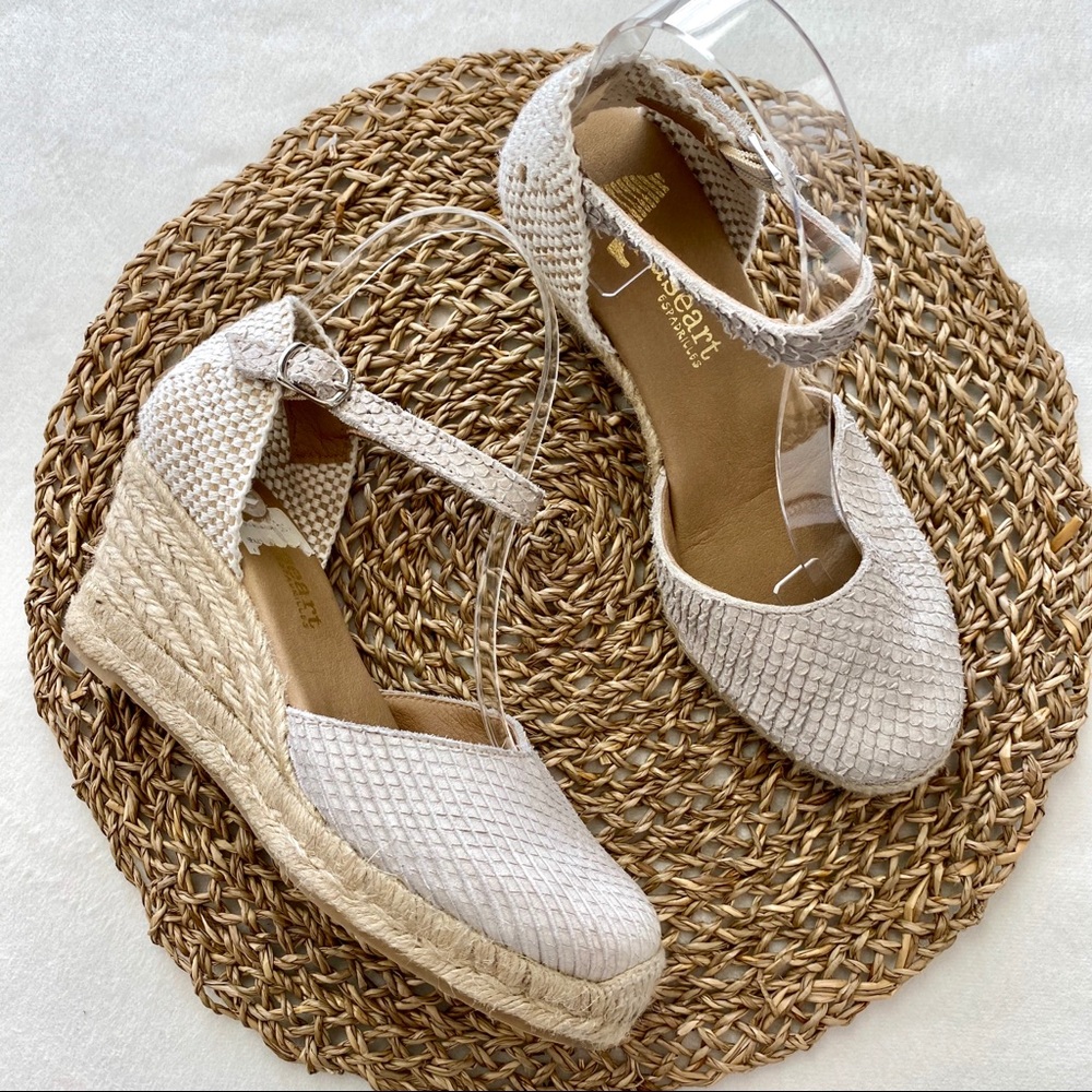 Paseart Ankle Strap Espadrille Wedge Sandals - Picture 9 of 14